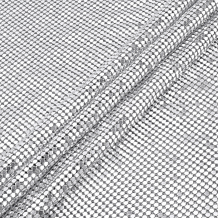 Aluminum Beaded Trim Mesh Ribbon Roll DIY-WH0750-413A-1