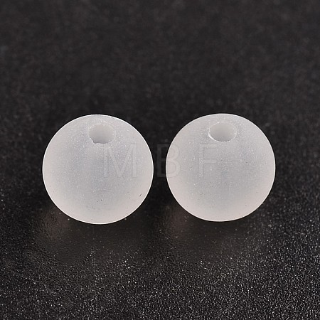 Transparent Acrylic Ball Beads FACR-R021-8mm-16-1
