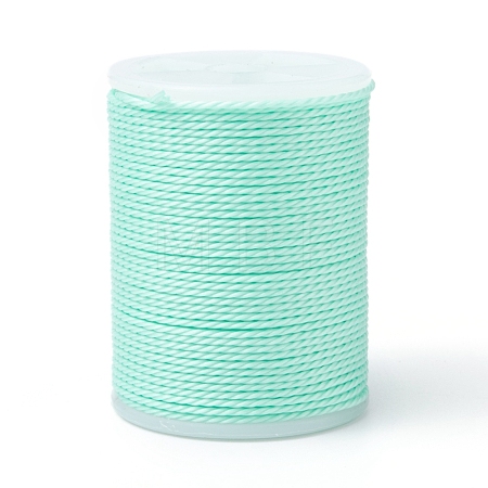 Round Waxed Polyester Cord YC-G006-01-1.0mm-34-1