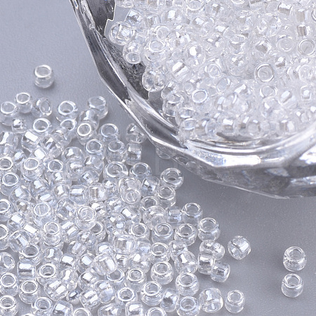 Transparent Lustered 15/0 Glass Seed Bead SEED-Q025-1.5mm-G01-1