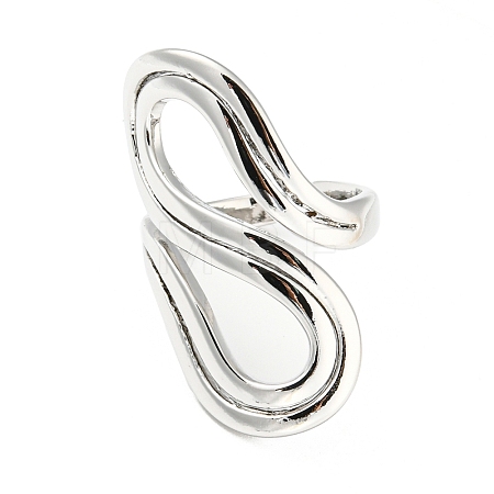 Brass Wrapped Open Cuff Rings RJEW-I100-01P-1