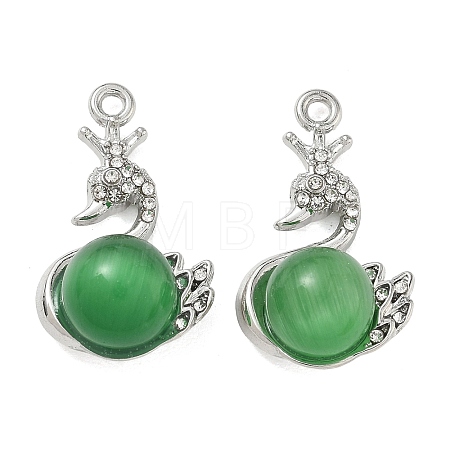 Alloy Rhinestone Pendants FIND-D044-22P-01-1