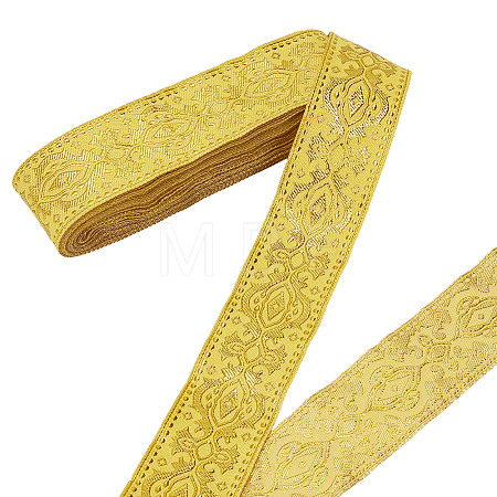 Vintage Jacquard Polyester Ribbon OCOR-WH0109-341C-1