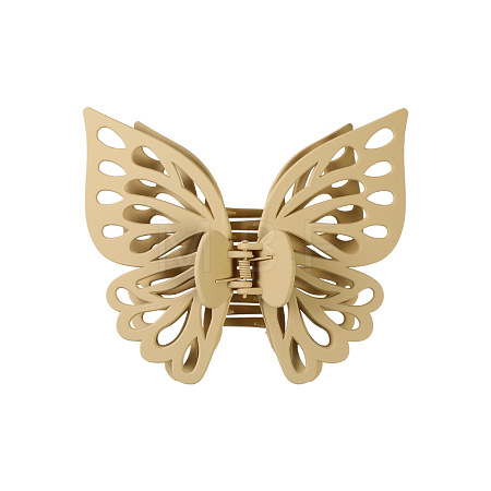 Large Frosted Butterfly Hair Claw Clip OHAR-PW0003-006D-1