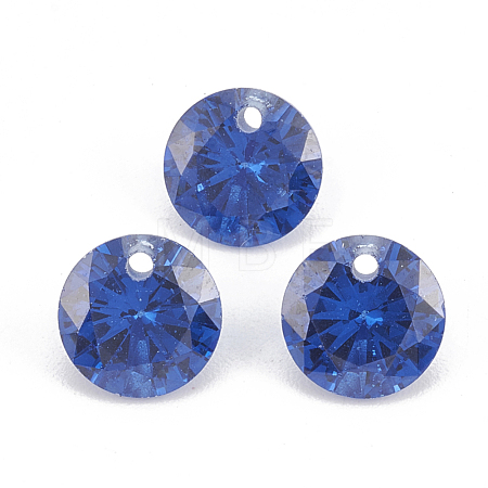 Cubic Zirconia Charms ZIRC-N033-B-07-1