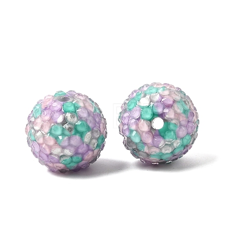 Opaque Acrylic & Resin Rhinestone Beads OACR-G062-02A-1