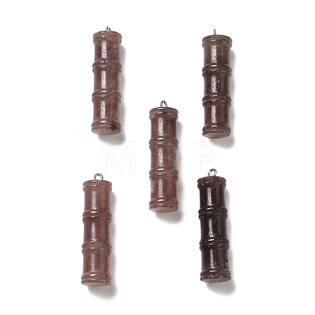 Natural Strawberry Quartz Pendants G-I340-A25-1