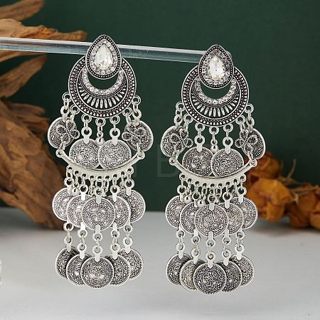 Alloy Crystal Rhinestone Chandelier Earrings for Women WG1C2F6-01-1