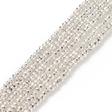 Electroplate Non-magnetic Synthetic Hematite Beads Strands G-L485-06A-S-1