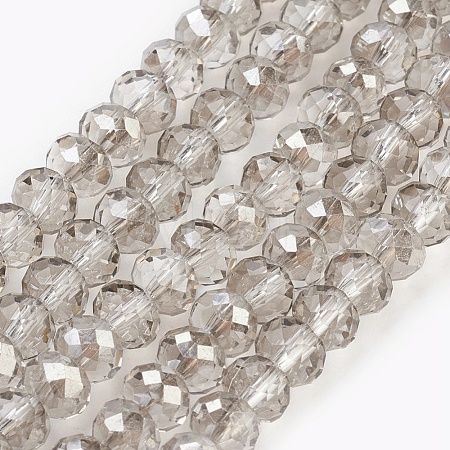 Electroplate Glass Beads Strands X-GLAA-K027-HP-A01-1