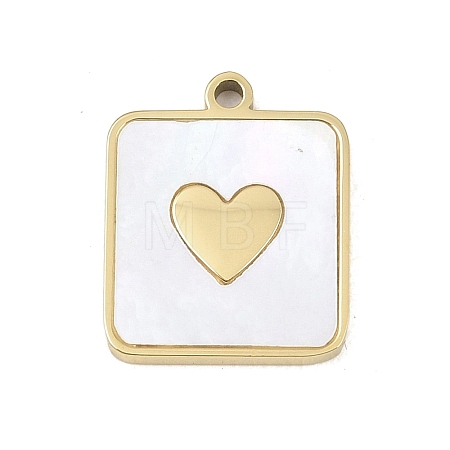 Natural White Shell Pendants STAS-K325-03G-1