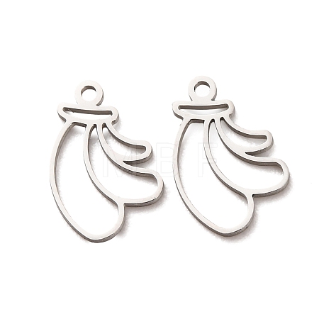 304 Stainless Steel Charms STAS-F367-18P-1