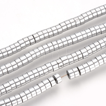 Electroplate Non-magnetic Synthetic Hematite Beads Spacers Strands X-G-Q486-73I-1