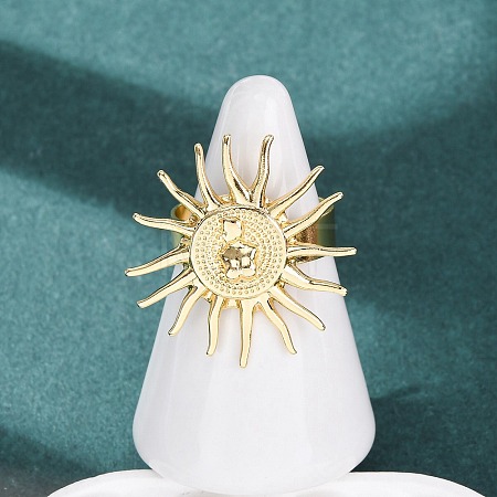Brass Cuff Open Rings LS-RJEW-Z129-02G-03-1