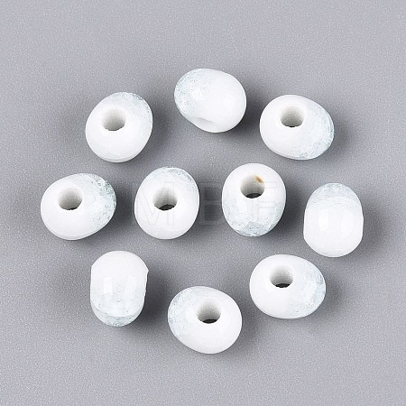 Handmade Crackle Porcelain Beads PORC-Q008-06A-01-1