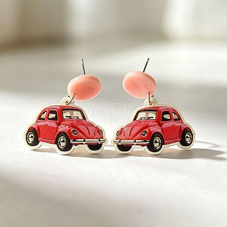 Acrylic Stud Dangle Earrings WGC4B0F-01-1