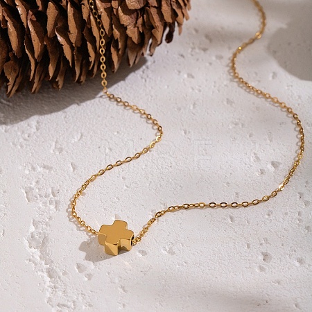 Minimalist 304 Stainless Steel Pendant Cable Chain Necklaces for Women BI0431-2-1