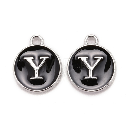 Platinum Plated Alloy Charms ENAM-S118-02Y-P-1