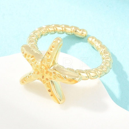Brass Cuff Open Rings KK-CBA960E-13C-G-1