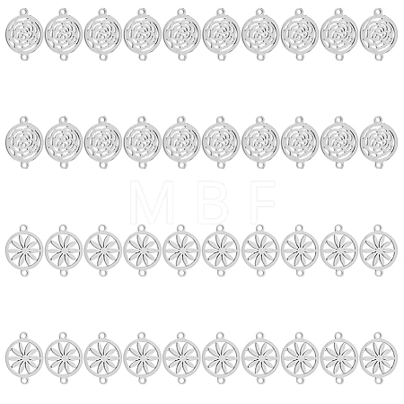 40Pcs 2 Styles Alloy Connector Charms FIND-DC0002-58-1