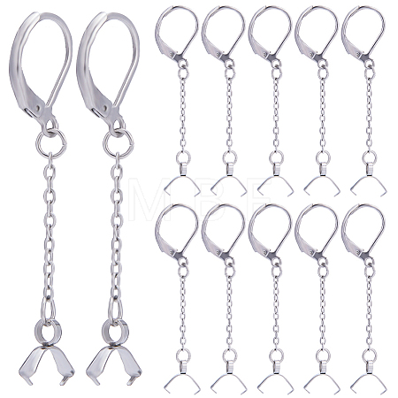 28Pcs 304 Stainless Steel Leverback Earring Findings STAS-CN0001-45-1