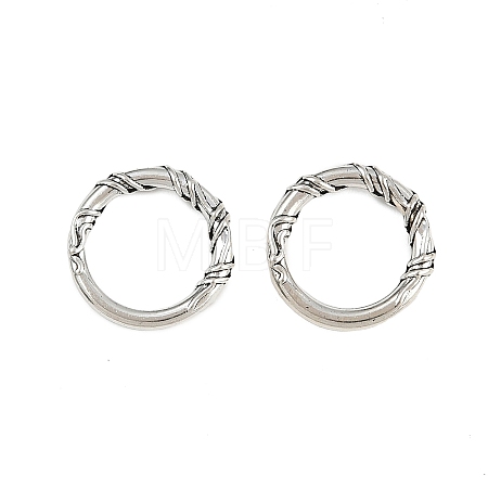 Tibetan Style Alloy Linking Rings TIBE-B003-06AS-1