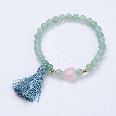 Tassel Charm Bracelets BJEW-P190-05B-1