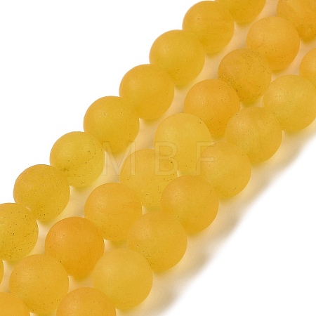 Natural Dyed White Jade Beads Strands G-M402-B01-01-1