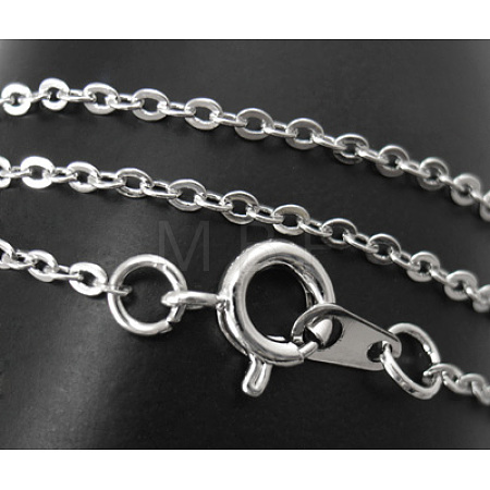 Brass Chain Necklace X-SW028-NF-1