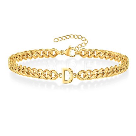 Letter 304 Stainless Steel Link Bracelets FS-WG7830E-03-1