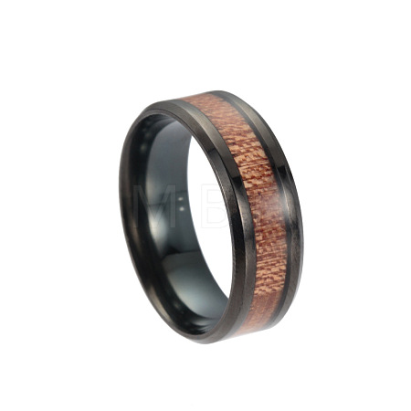 201 Stainless Steel Wide Band Finger Rings RJEW-T005-10-10-1