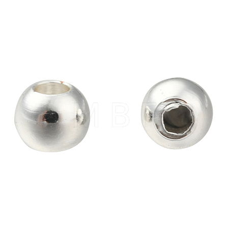 Rack Plating Brass Round Spacer Beads KK-I601-3mm-S-RS-1