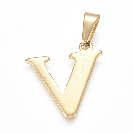 304 Stainless Steel Pendants STAS-F106-95G-V-1