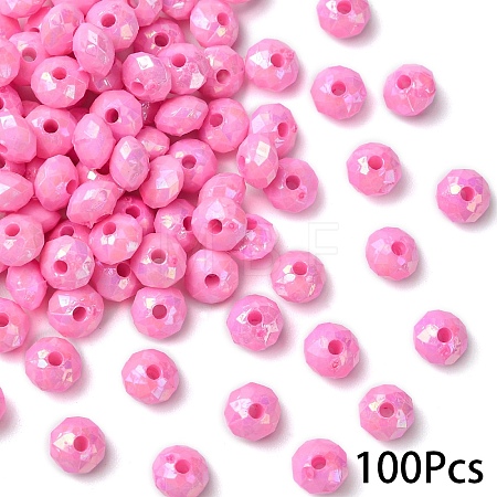 Opaque Acrylic Beads MACR-YW0003-55C-1