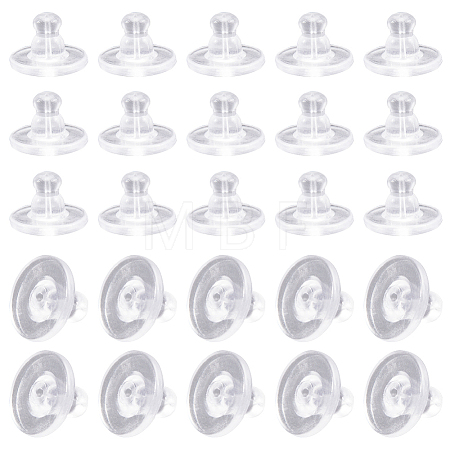 Clear Silicone Full-covered Ear Nuts FIND-SP0001-18C-1