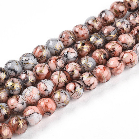 Baking Paint Glass Beads X1-DGLA-N003-6mm-B05-1