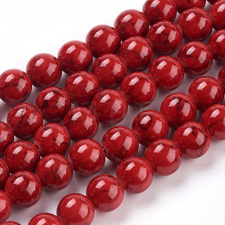Synthetic Turquoise Beads Strands X-TURQ-H038-8mm-XXS17-1