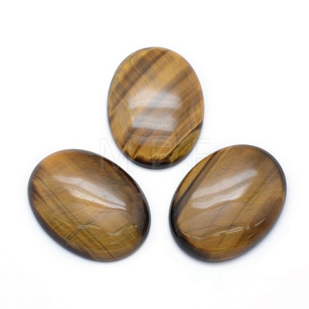 Natural Tiger Eye Cabochons G-P393-I11-1