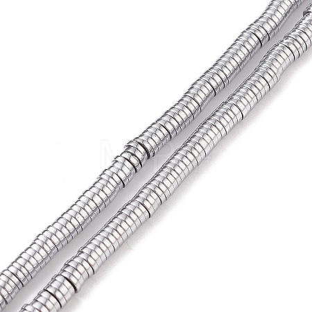 Electroplated Non-magnetic Synthetic Hematite Beads Strands X-G-G826-09P-4mm-A-1