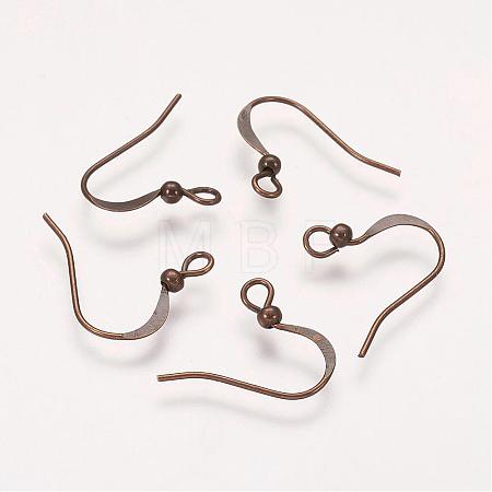 Brass French Earring Hooks KK-Q369-AB-1