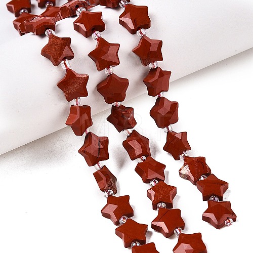 Natural Red Jasper Beads Strands G-T138-185-1