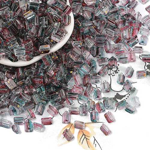 Transparent Spray Painted Glass Seed Beads SEED-L011-10A-03-1