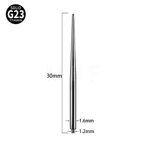 G23 Titanium Piercing Taper Insertion Pins WGC7943-04-1