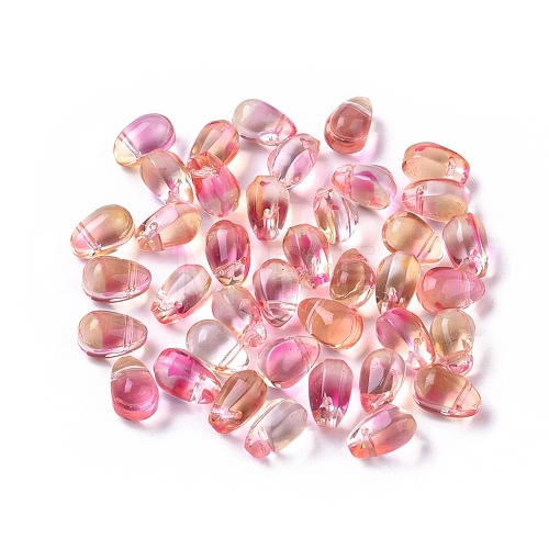 Transparent Glass Charms X-GLAA-L027-L06-1