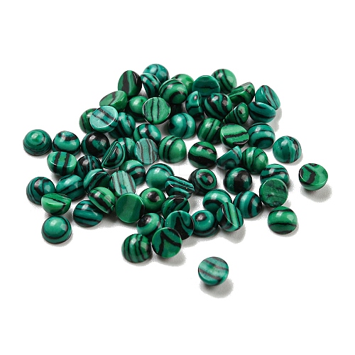 Synthetic Malachite Cabochons G-H309-03-02-1