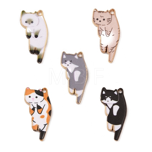 Alloy Enamel Pendants ENAM-WH0054-58-1