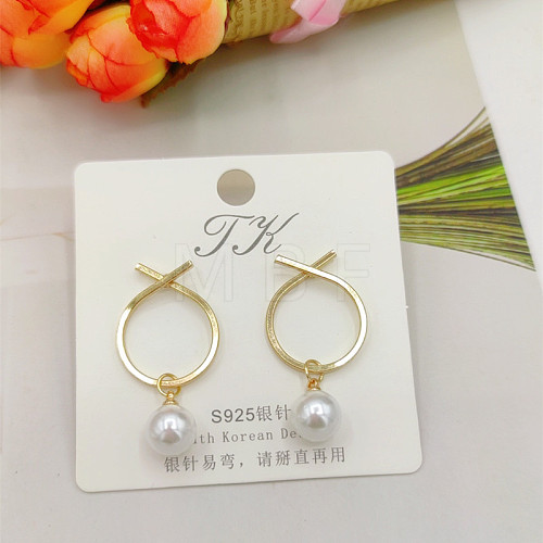 Alloy Stud Earrings FS-WGE0AD6-72-1