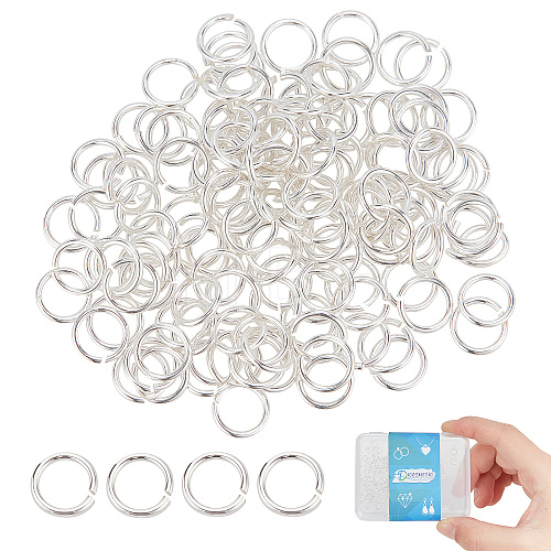 150Pcs 925 Sterling Silver Open Jump Rings STER-DC0001-01-1