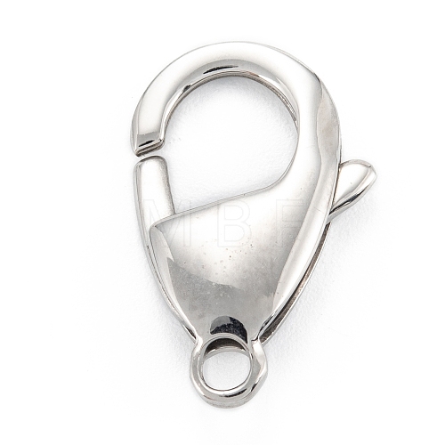 304 Stainless Steel Lobster Claw Clasps STAS-C024-12P-1