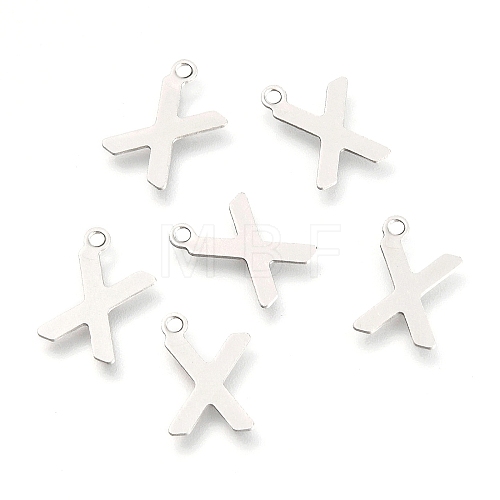 201 Stainless Steel Charms X-STAS-C021-06P-X-1